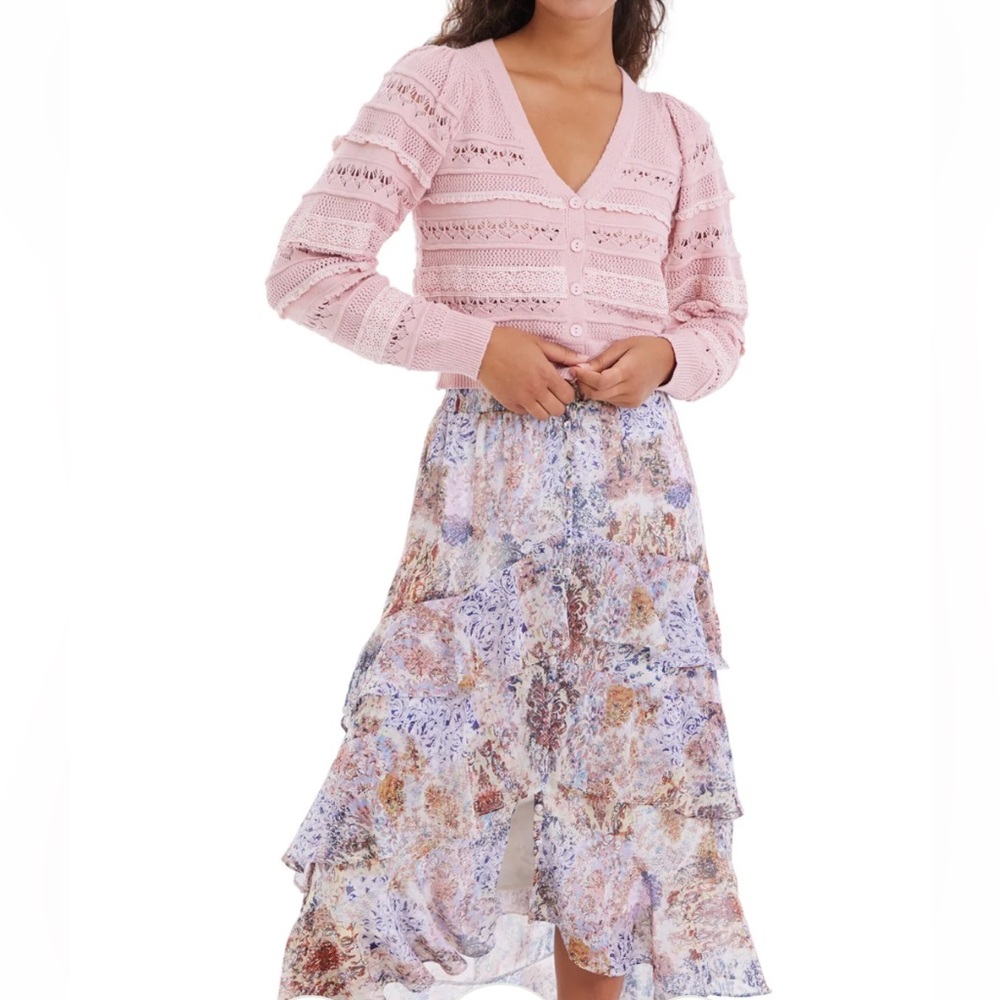 ALLISON NewYork Levy Crochet Cardigan